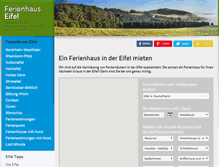 Tablet Screenshot of ferienhaus-eifel.com